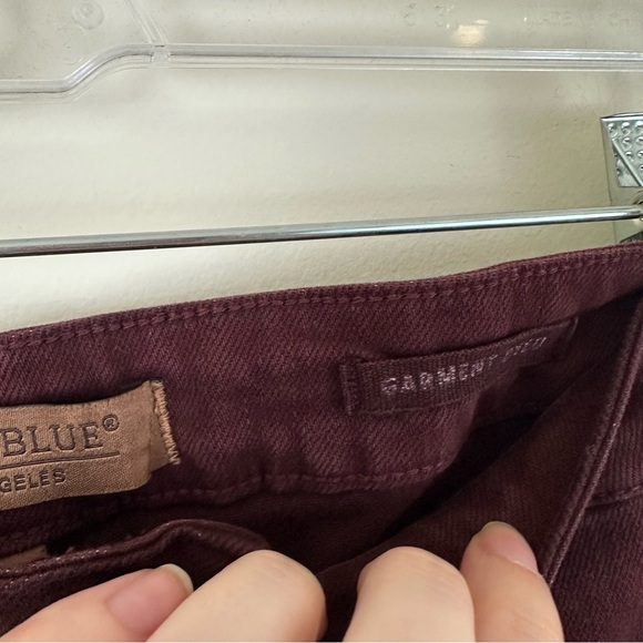 Judy Blue Charlotte Tummy Control Dyed Wide Crop Jeans in Ox Blood Size 27 - Picture 5 of 7